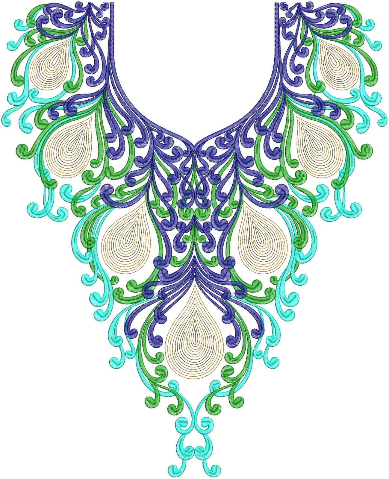 Beautiful Rare Embroidery Neck designs