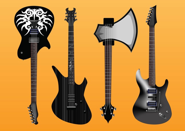 18 Free Electric Guitar Vector Art Graphics