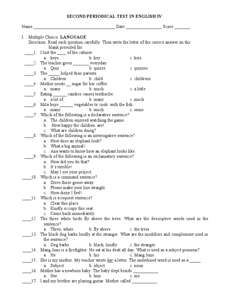 Taga Deped Ako Grade 6 Summative Test 1st Quarter The vrogue.co