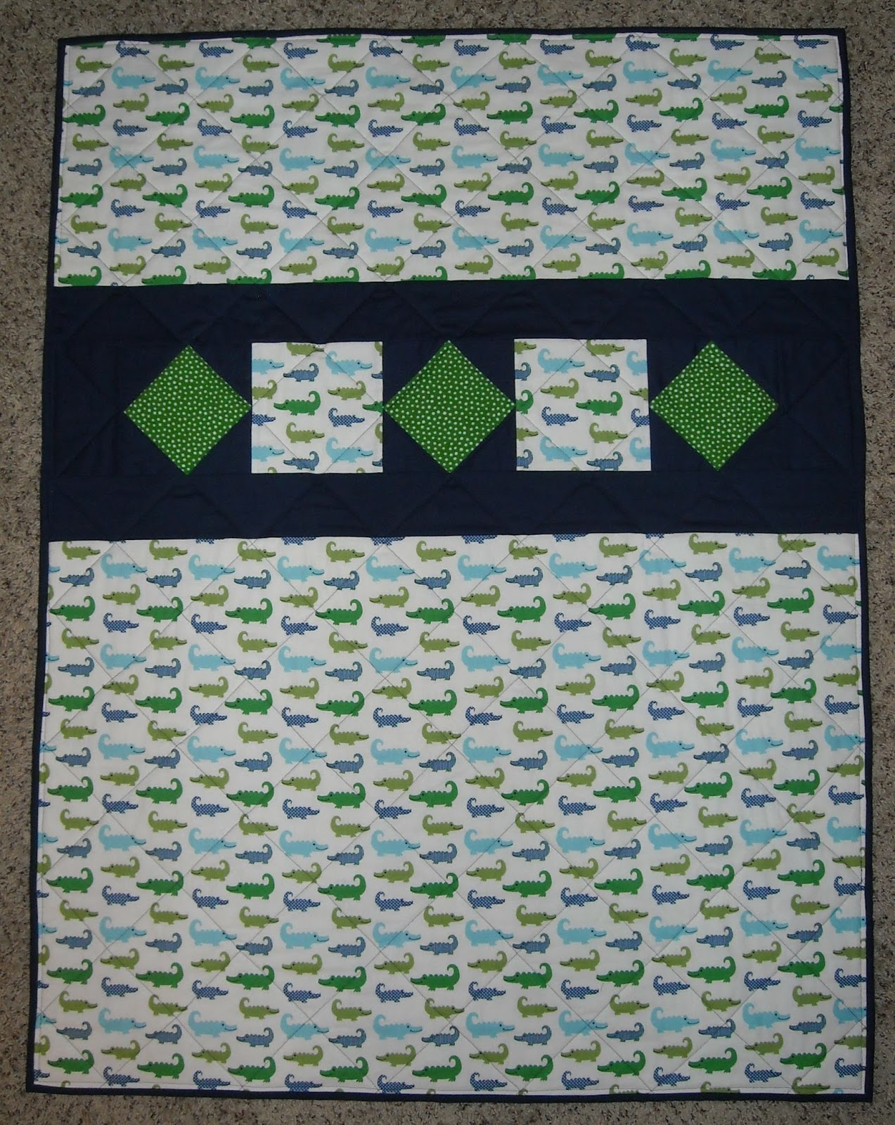 Crafter without a Cat Baby Alligator Quilt