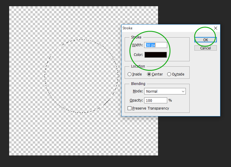 Knowledges Sources: How to draw a Circle without a Fill in Photoshop