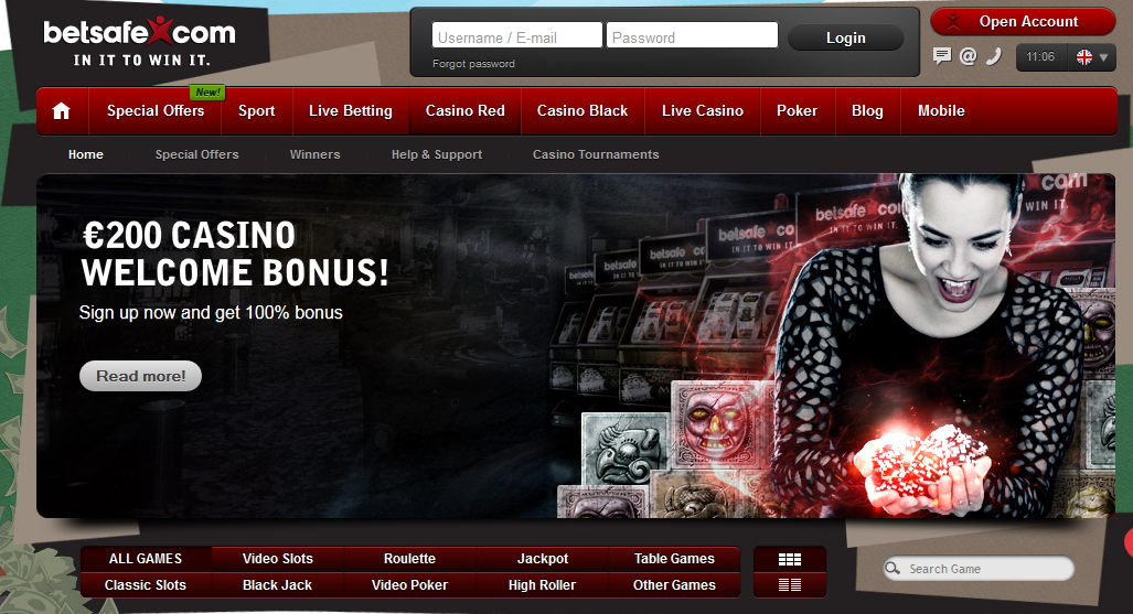 100 percent casin bonus 200 eur betsafe casino slots blackjack table games mobile slots