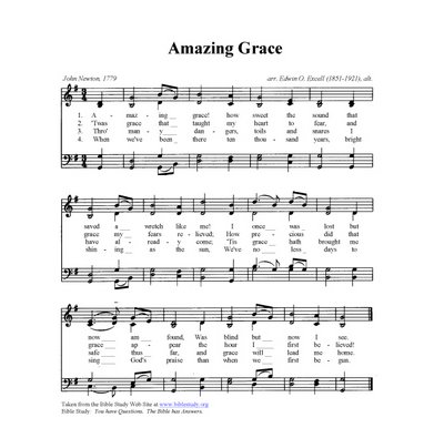 Etymology of Hymns: Amazing Grace, How Sweet the Sound