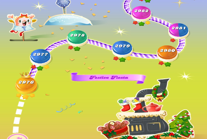 Candy Crush Saga level 2976-2990