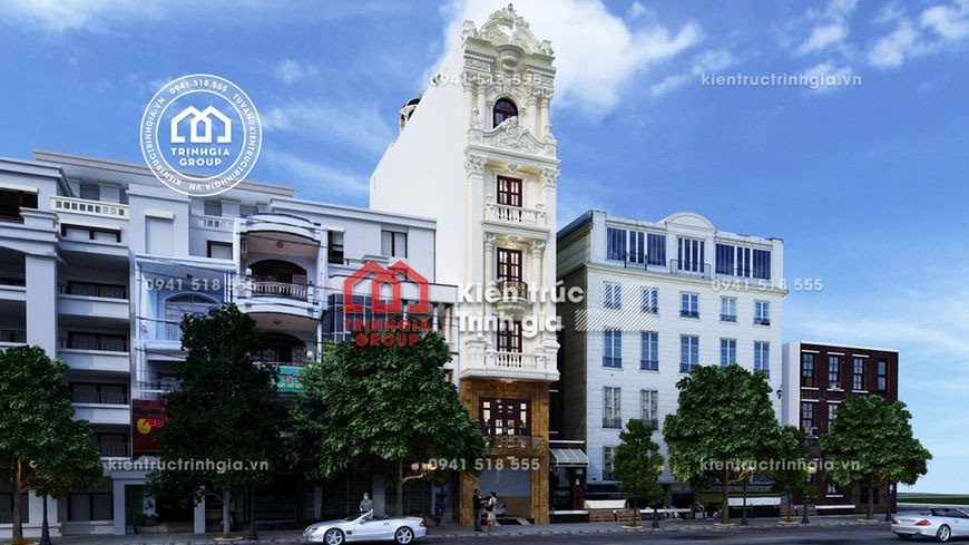 Động lòng trước thiết kế nhà phố 7x12m kiến trúc tân cổ điển - Mã số NP1521 - Ảnh 1