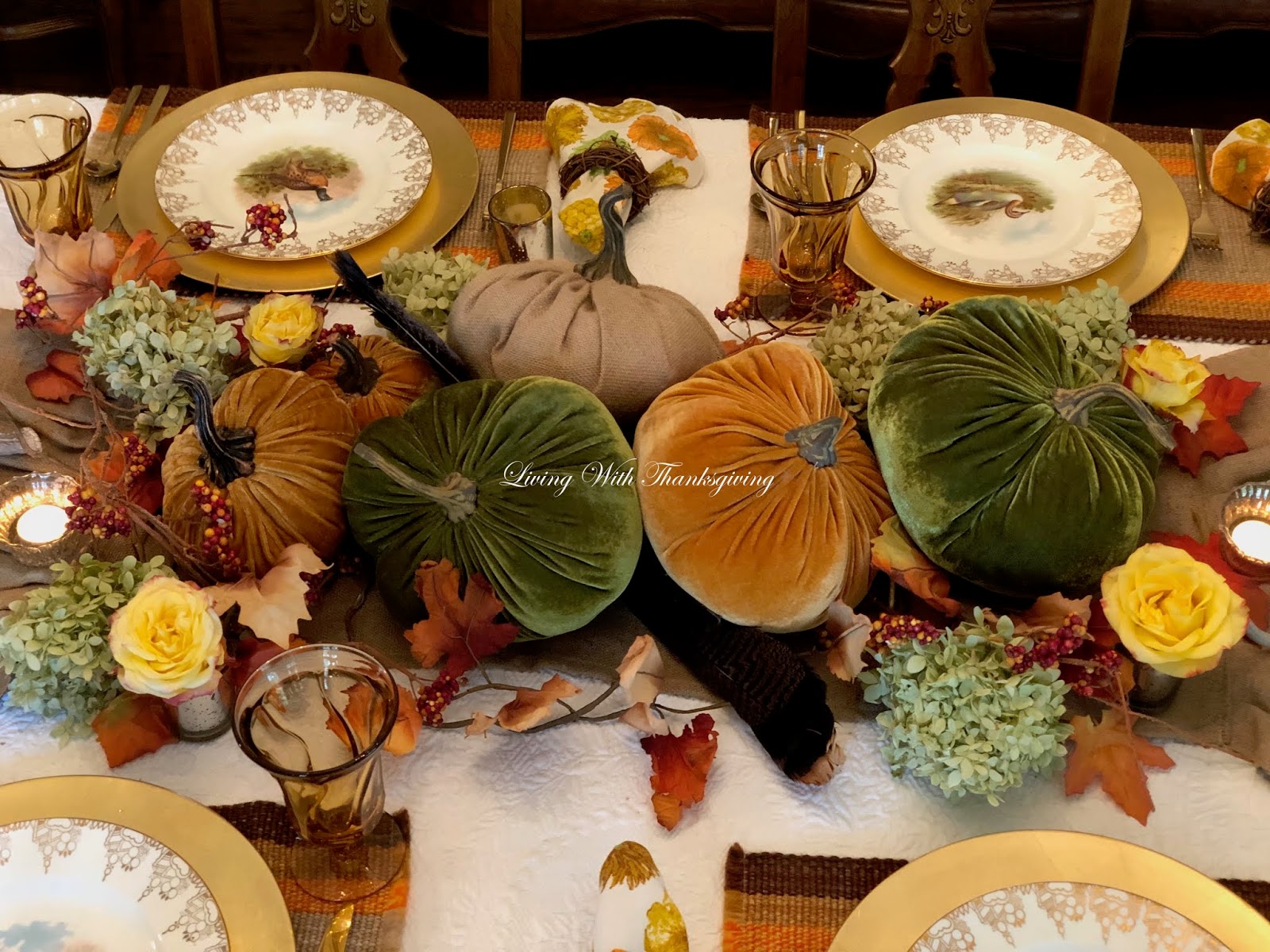 Welcome Fall Tablescape - Living With Thanksgiving