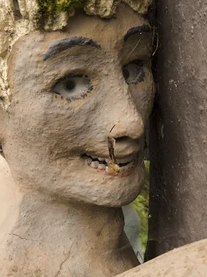 Veijo Rönkkönen's sculpture creations have eyes and teeth