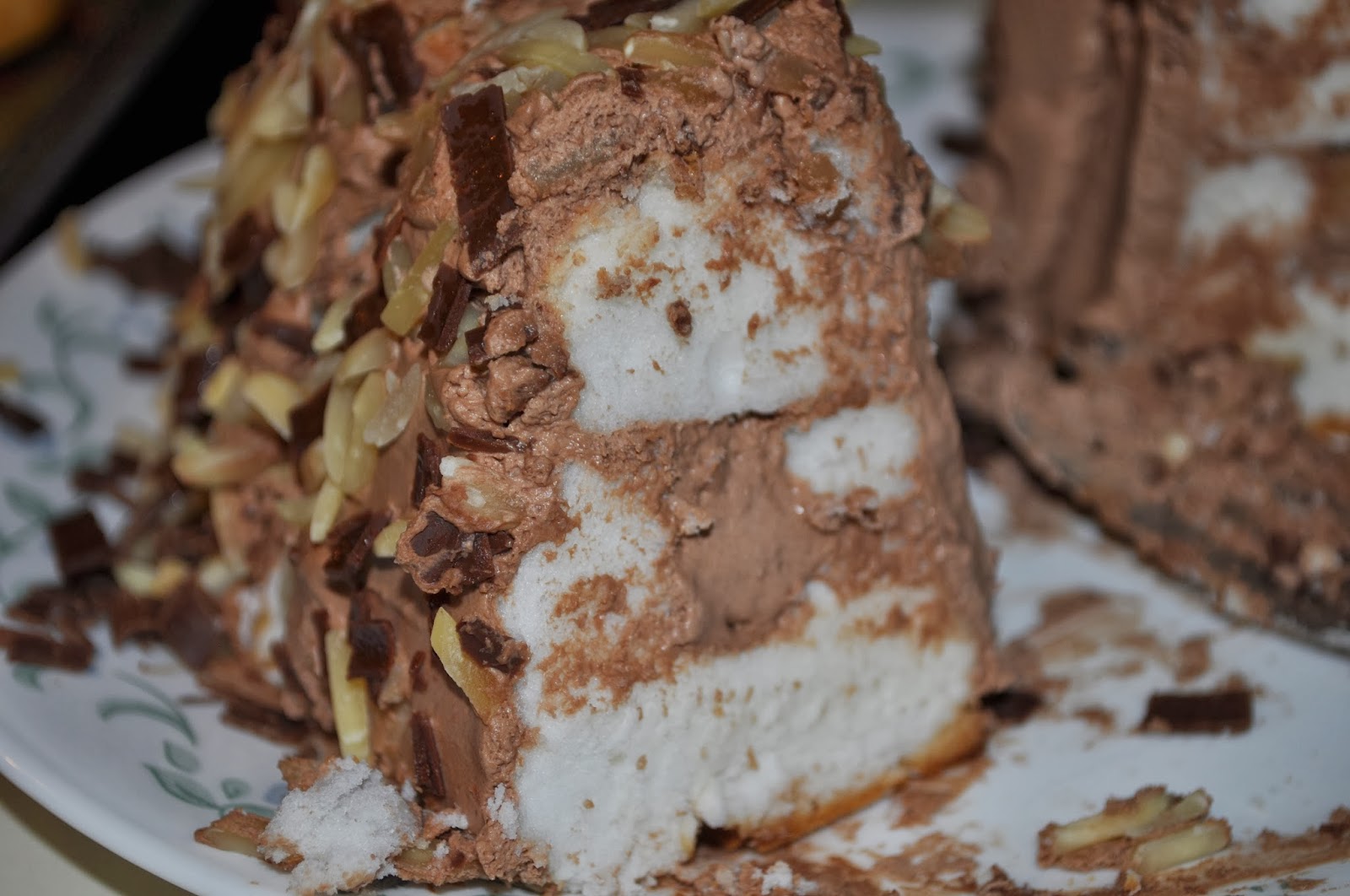 Life in my Kitchen...and beyond 1,136 Chocolate Almond Angel Food Cake