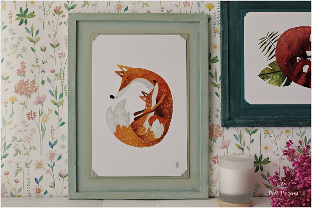 cuadro-reciclado-sin-cristal-colgar-lamina-diy