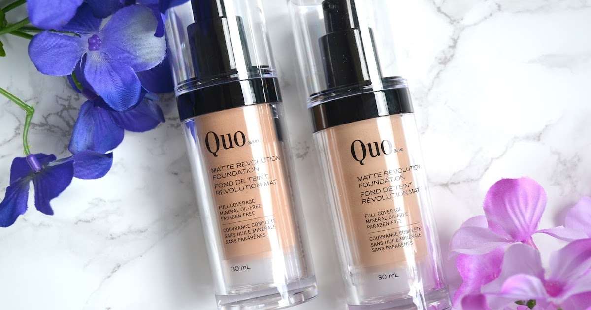 MAKEUP Quo Cosmetics Matte Revolution Foundation with Before and
