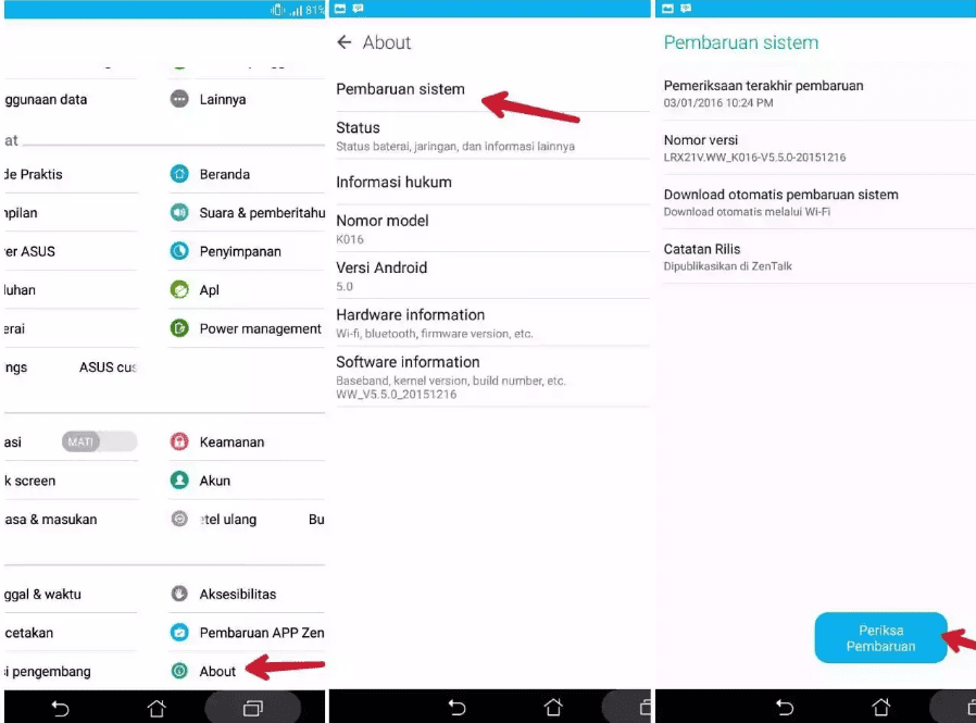 Cara Mudah Upgrade Versi Android Terbaru