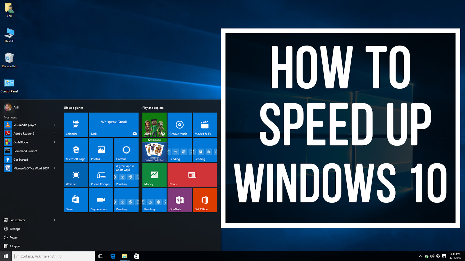 How to Speed up Your Windows 10 Performance - Windows Basics
