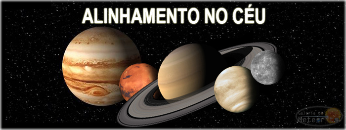 alinhamento raro de 5 planetas - visivel no céu