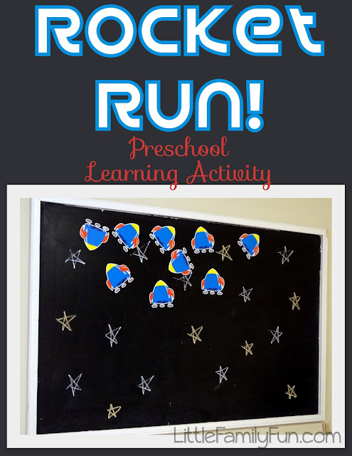 Little Family Fun: Rocket Run - Preschool Learning Activity