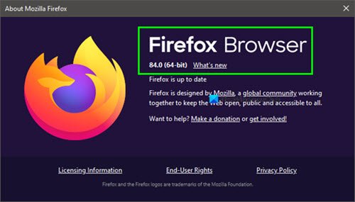 Cómo comprobar la versión del navegador Firefox