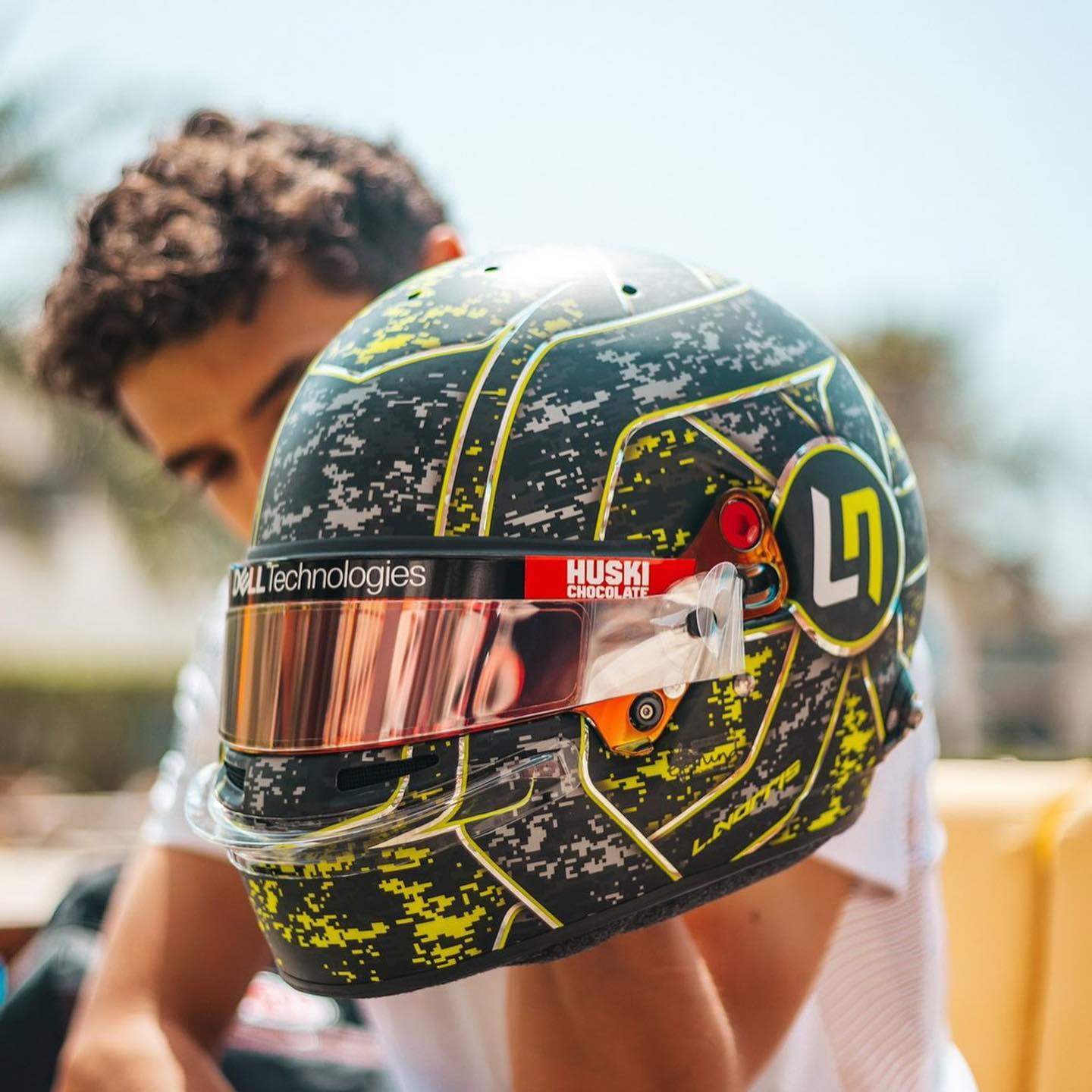 Racing Helmets Garage Bell HP77 L.Norris Test Bahrain 2021 by MDM