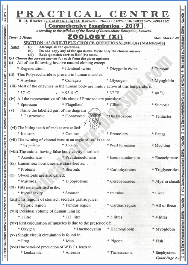 zoology-xi-practical-centre-guess-paper-2019-science-group