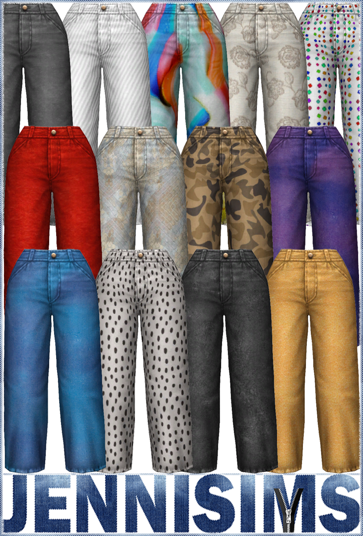 Downloads sims 4:Top,Jeans Base Game Compatible | JenniSims