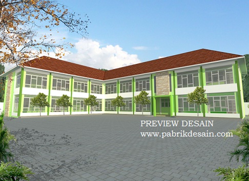 Jasa desain gambar sekolah madrasah ibtidaiyah the best - DESIGN 3D