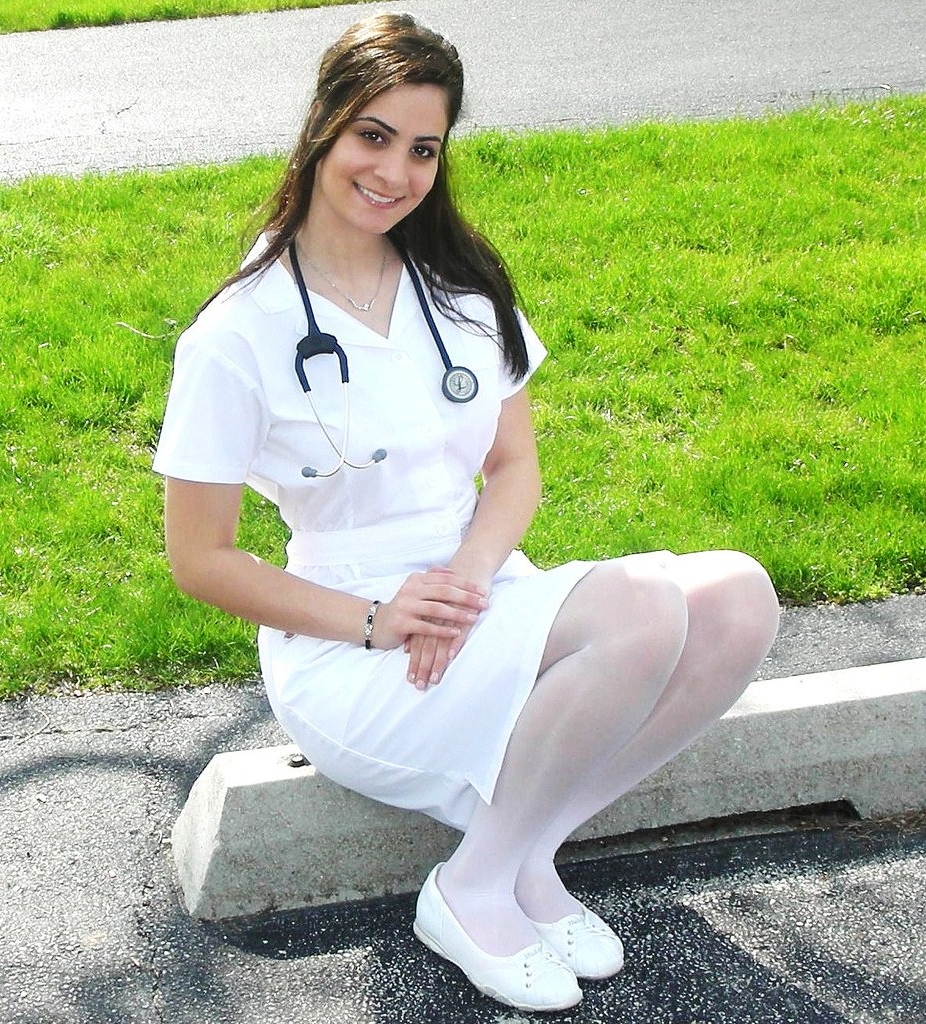 Women`s Legs And Feet In Tights Nurses In Tights 3