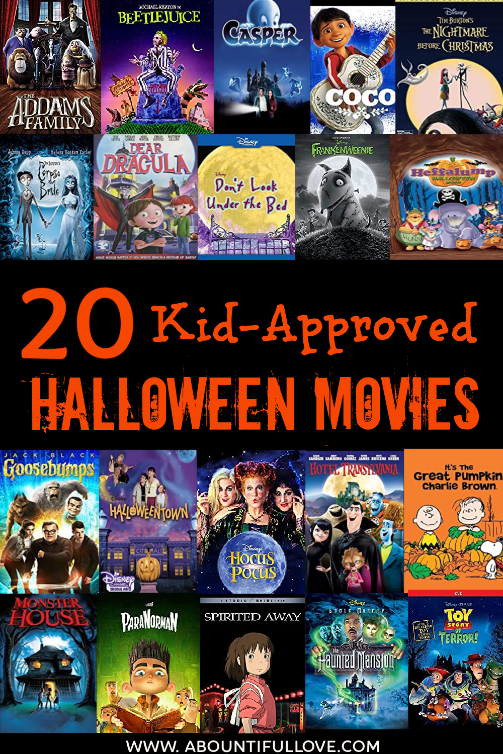 Kid-Friendly Halloween Movies - A Bountiful Love