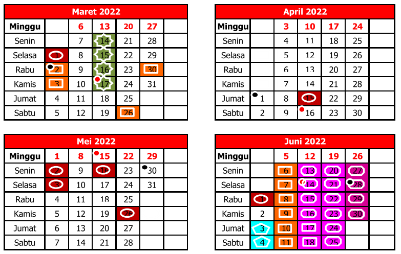 Kalender Pendidikan Provinsi Bali Tahun Pelajaran 2021/2022 - Info