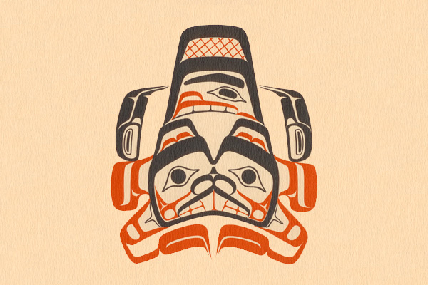 История хайда. Beaver Haida Art.