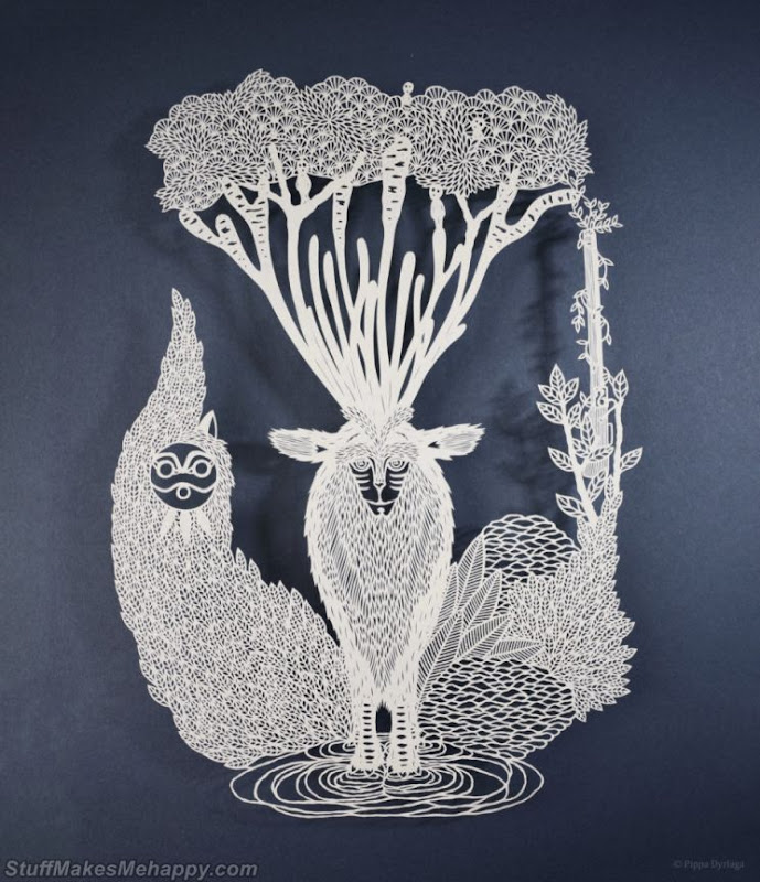 Inspirational Handmade Paper Cutting Art by Pippa Dyrlaga