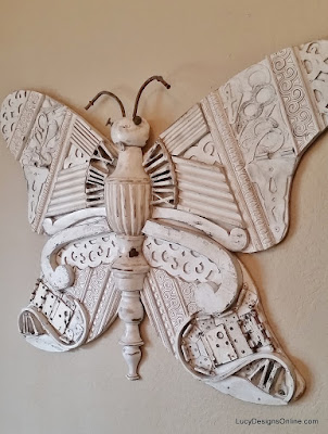 giant butterfly recycled art