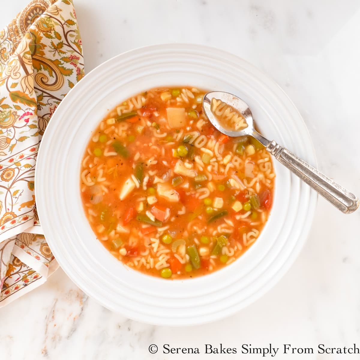 Alphabet Vegetable Soup Serena Bakes Simply From Scratch