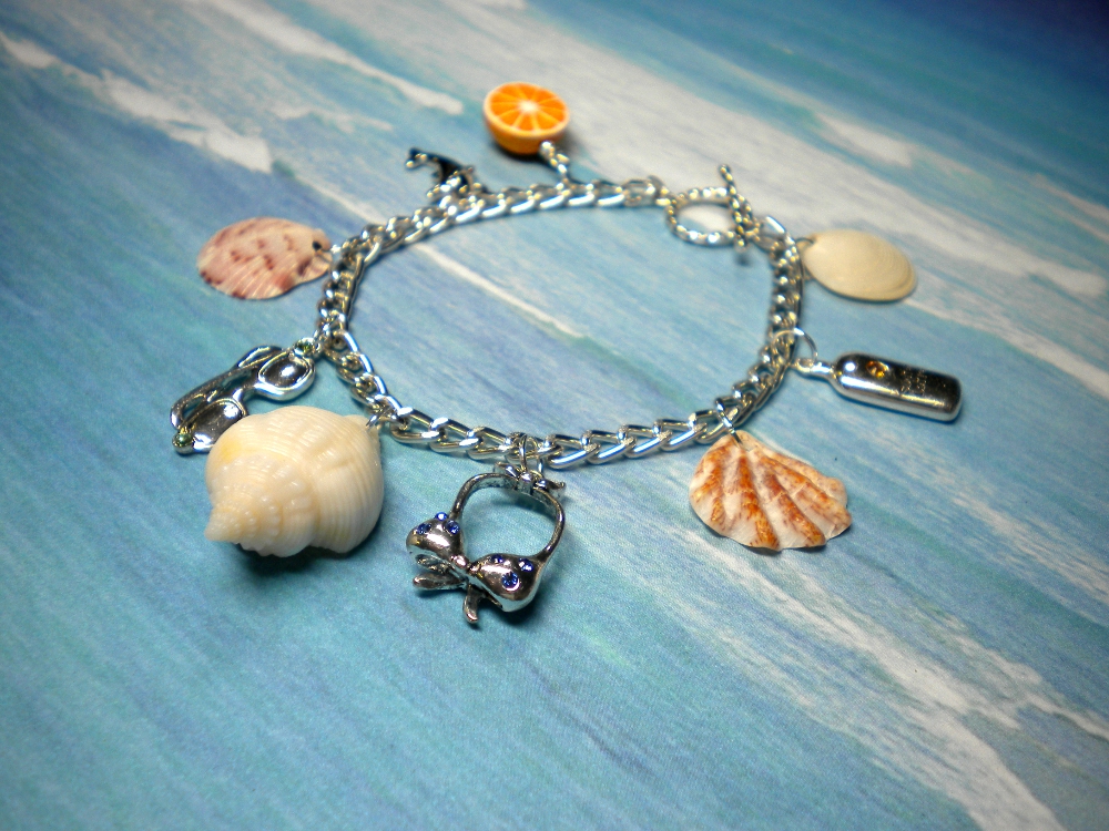 Del's Shells Florida Seashell Charm Bracelets