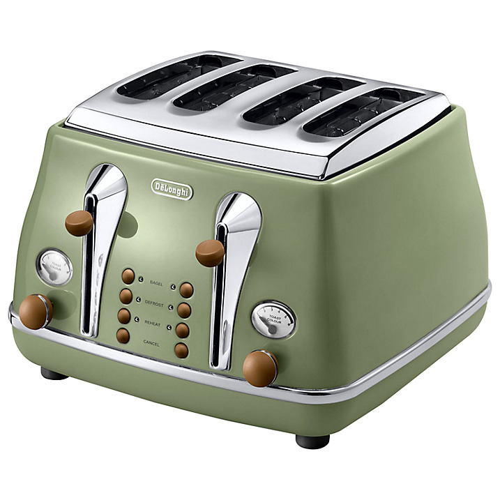 David Dangerous De'Longhi Vintage Icona Kettle and 4Slice Toaster