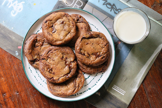 Chewy Double Chocolate Chip Cookies