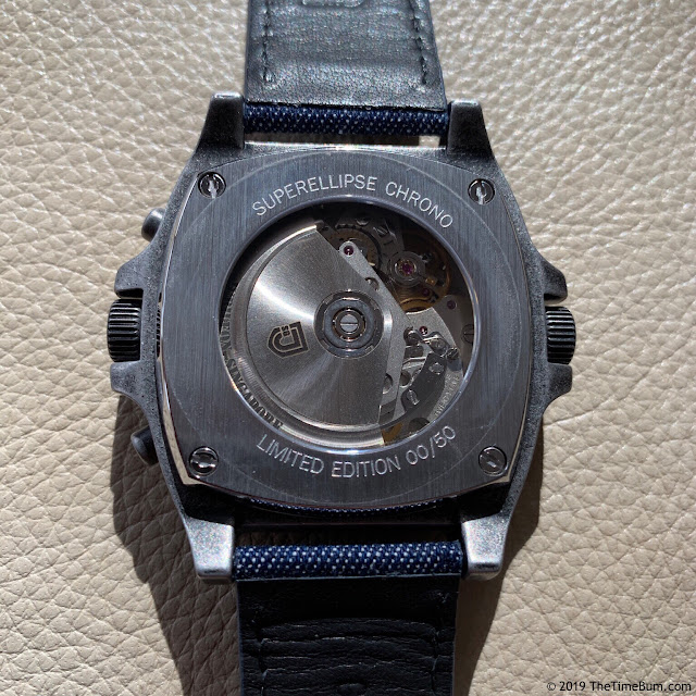 Jubileon Superellipse Chronograph case back