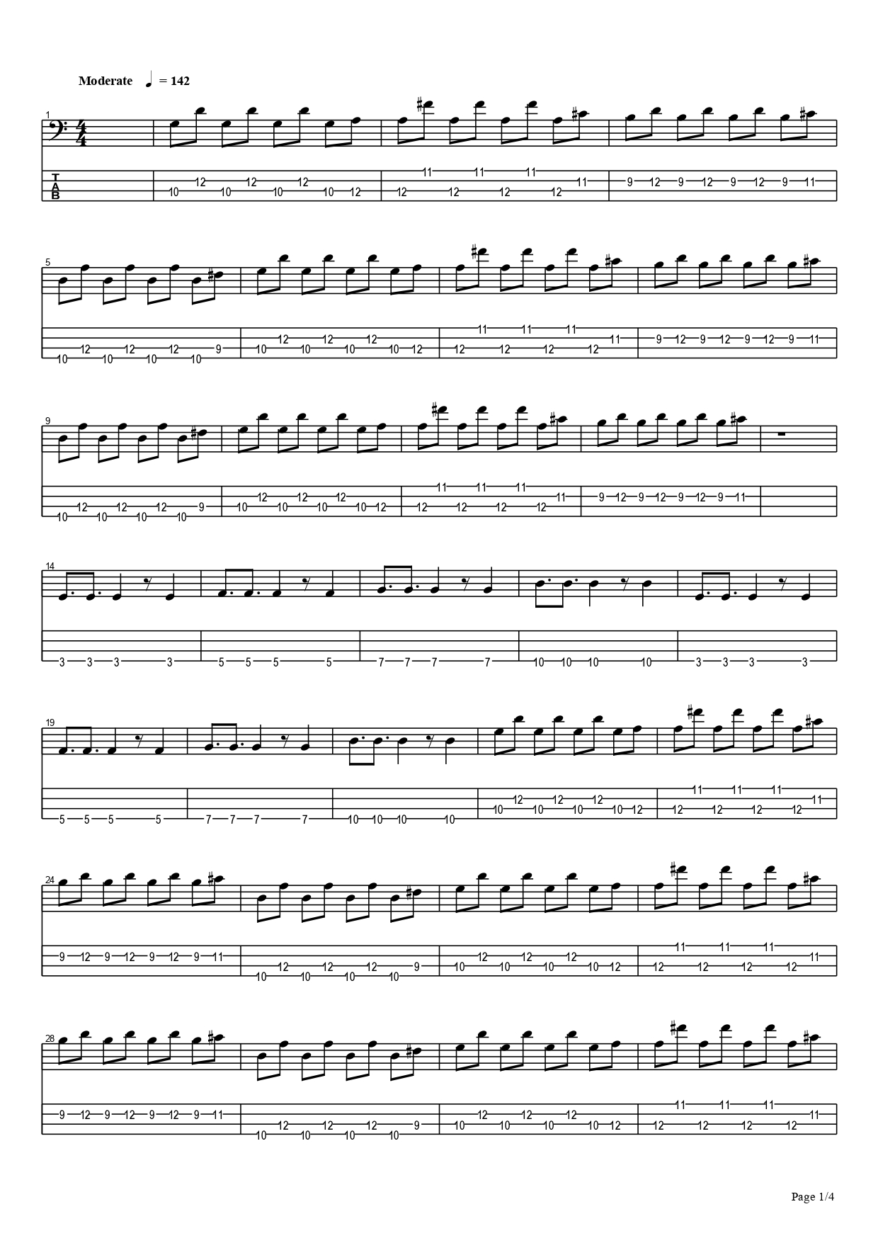 Marshmello Alone Bass Tab