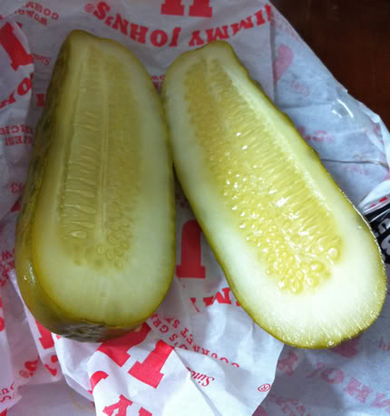 The Pickler Stickler: Jimmy Johns pickle