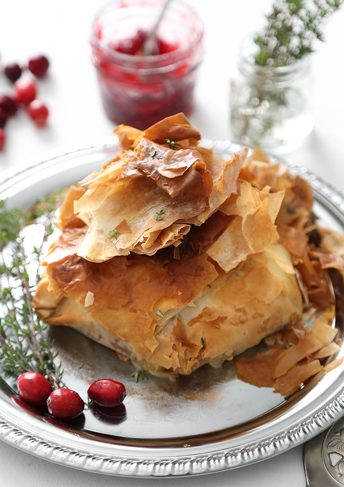 Air Fryer Baked Brie with Cranberry Filling Sprinkle Bakes