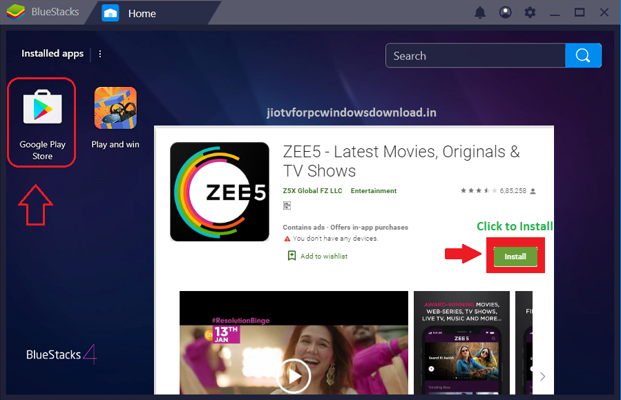 free dowload zee tv for pc