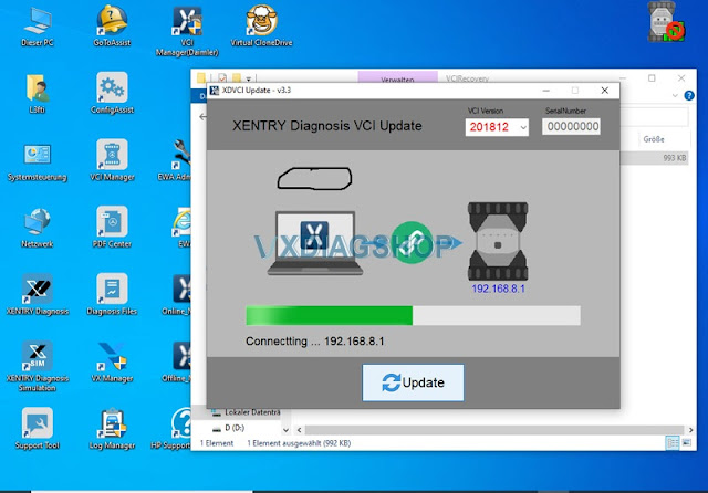 vxdiag-benz-Xentry Software Not Installed 1