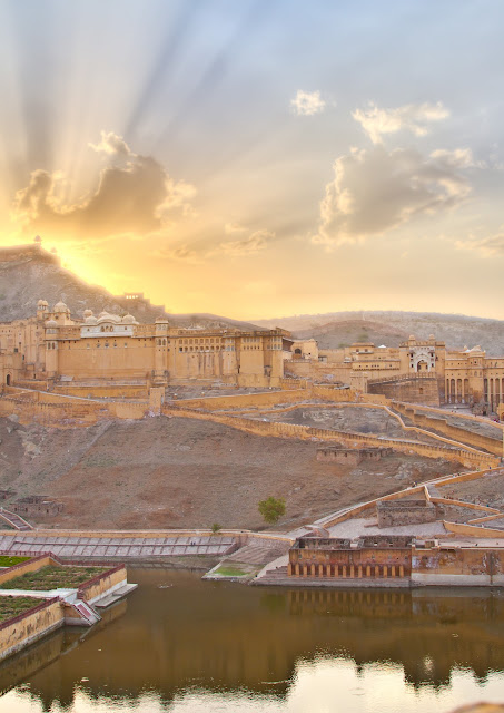 Amer Fort or Amber Fort Jaipur Rajasthan India Royalty Free Stock Images pictures