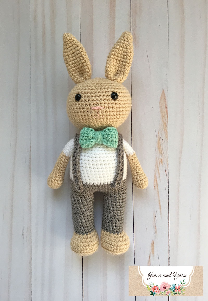 Berry Patch crochet stuffed bunny pattern