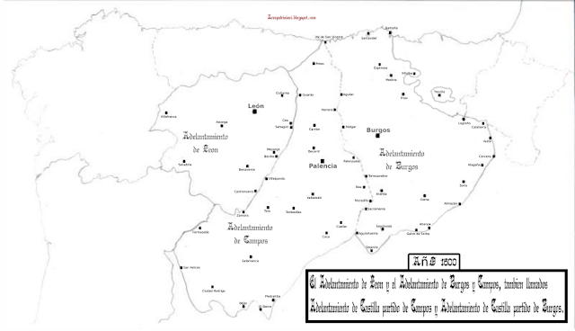 Adelantamientos de León, Burgos y Campos