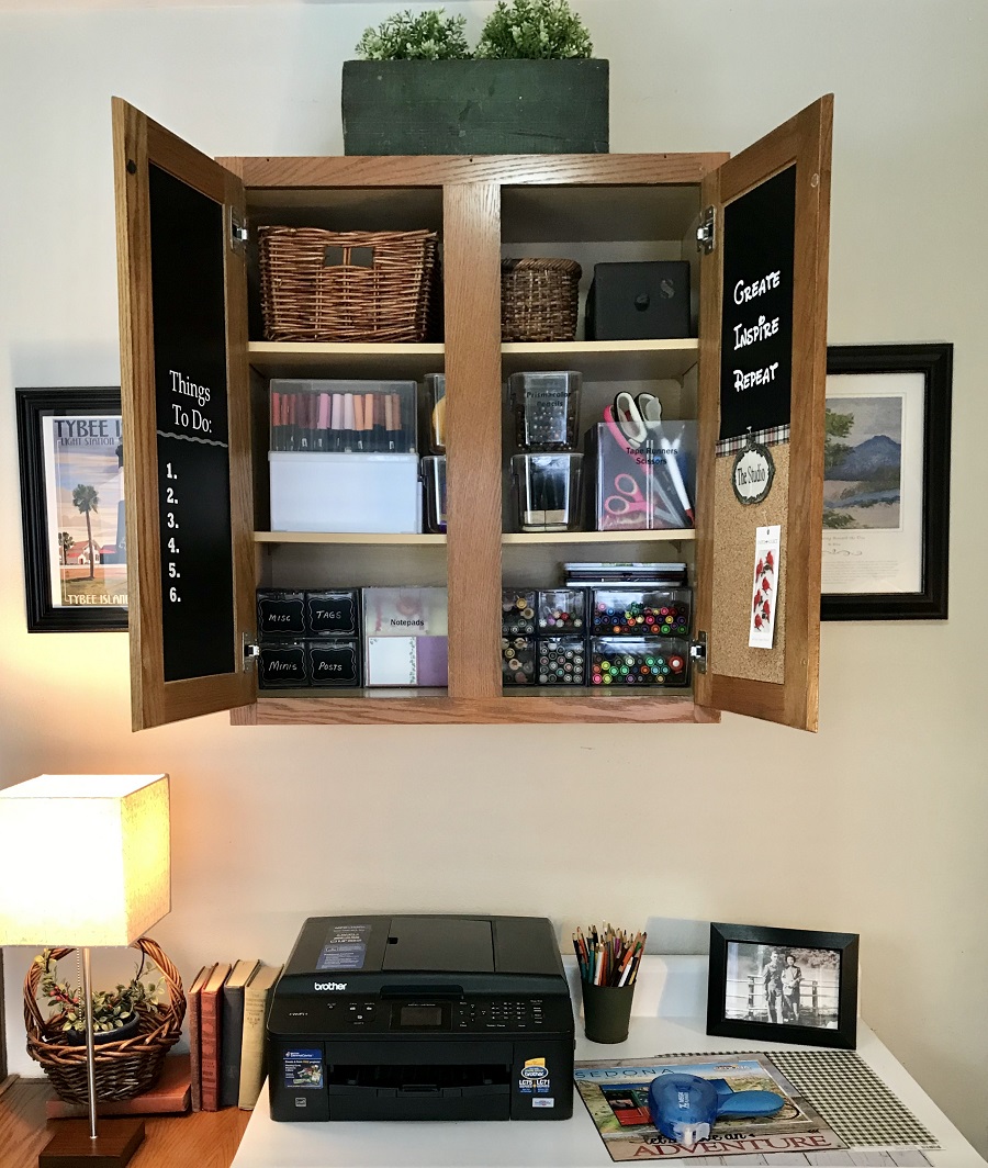 Organize a Craft Cabinet