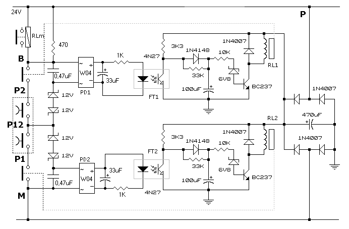 Safety Control Two Buttons Circuit Diagram