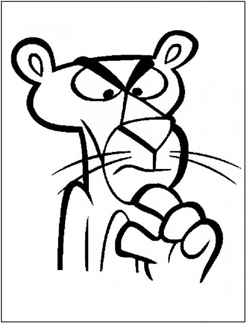 The most beautiful pink panther coloring pages - free download