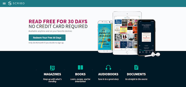 Dapatkan Akses Buku Digital Dan Audiobook Daripada Scribd Selama Sebulan Tanpa Kad Kredit