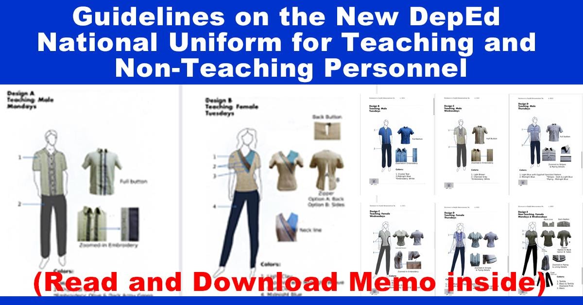New Deped National Uniforms For Teaching And Non Teaching Personnel