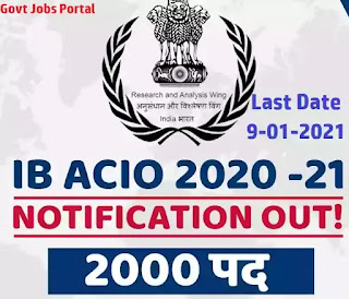 ib acio recruitment 2020