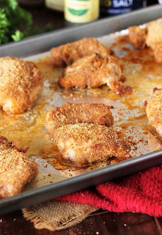 Homemade Shake & Bake Chicken Thighs The Kitchen is My Playground