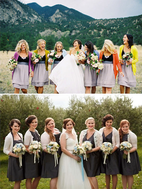 cardigans for brides and bridesmaids for fall and winter weddings